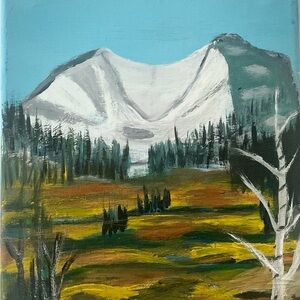 Mountain Landscape Canvas Art By Liliana.
